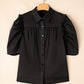 Analeia Frilly Puff Sleeve Stylish Collared Shirt - Farnelli