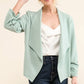 And The Why Stretch Non-Wrinkled Basic Open-Front Blazer - Farnelli
