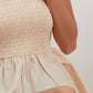 BiBi Eyelet Woven Sleeveless Elasticized Top - Farnelli