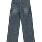 Men's Wide Leg Cargo Jeans - Farnelli