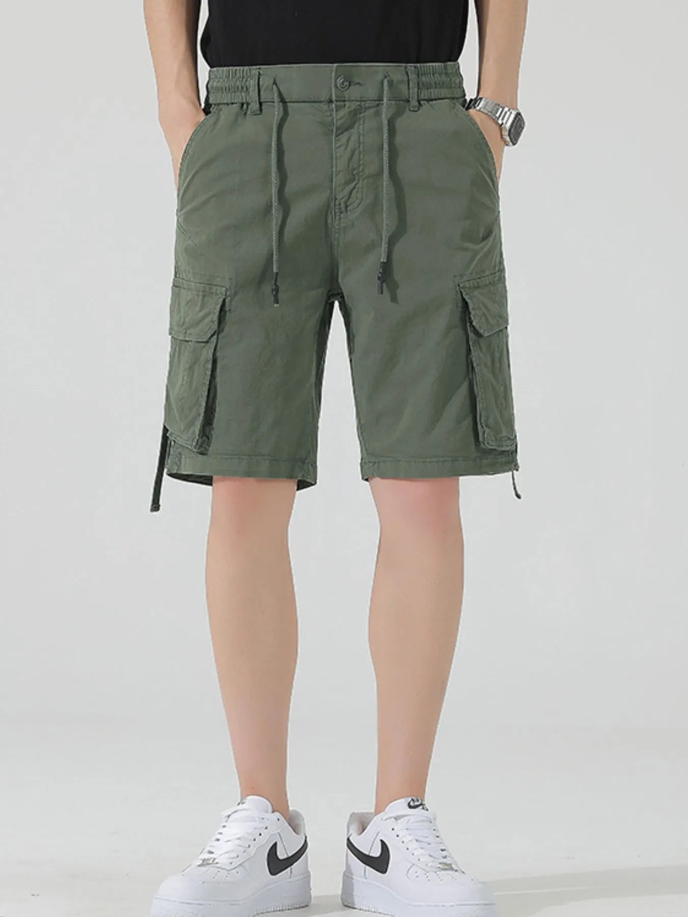 Men's Drawstring Cargo Shorts - Farnelli