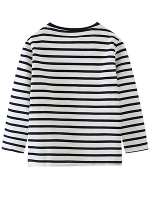 Children's Guinea Pig Explorer Striped Long Sleeve T-Shirt - Farnelli