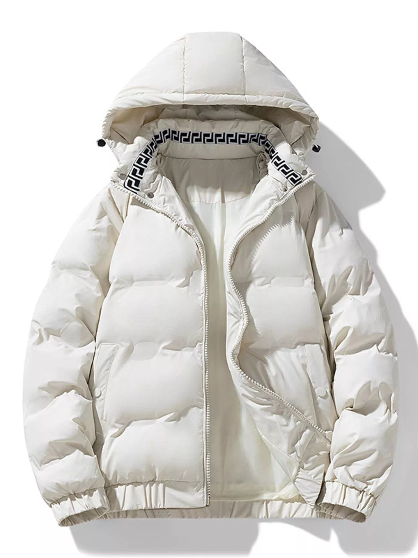 Men's Plus Size Hooded Padded Winter Coat - Farnelli