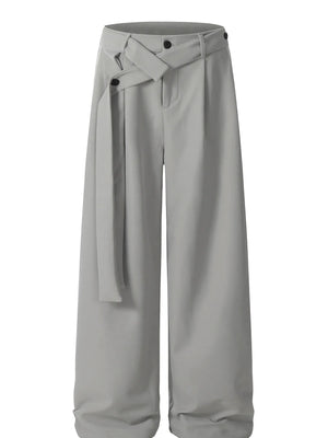 Men's High-Waisted Wide Leg Pants - Farnelli