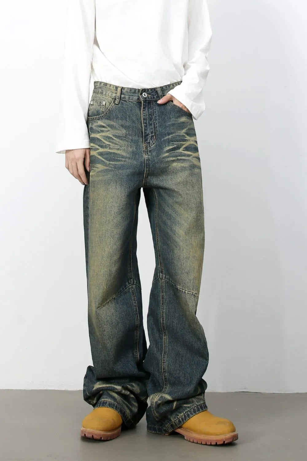 Men's Wide Leg Jeans - Farnelli