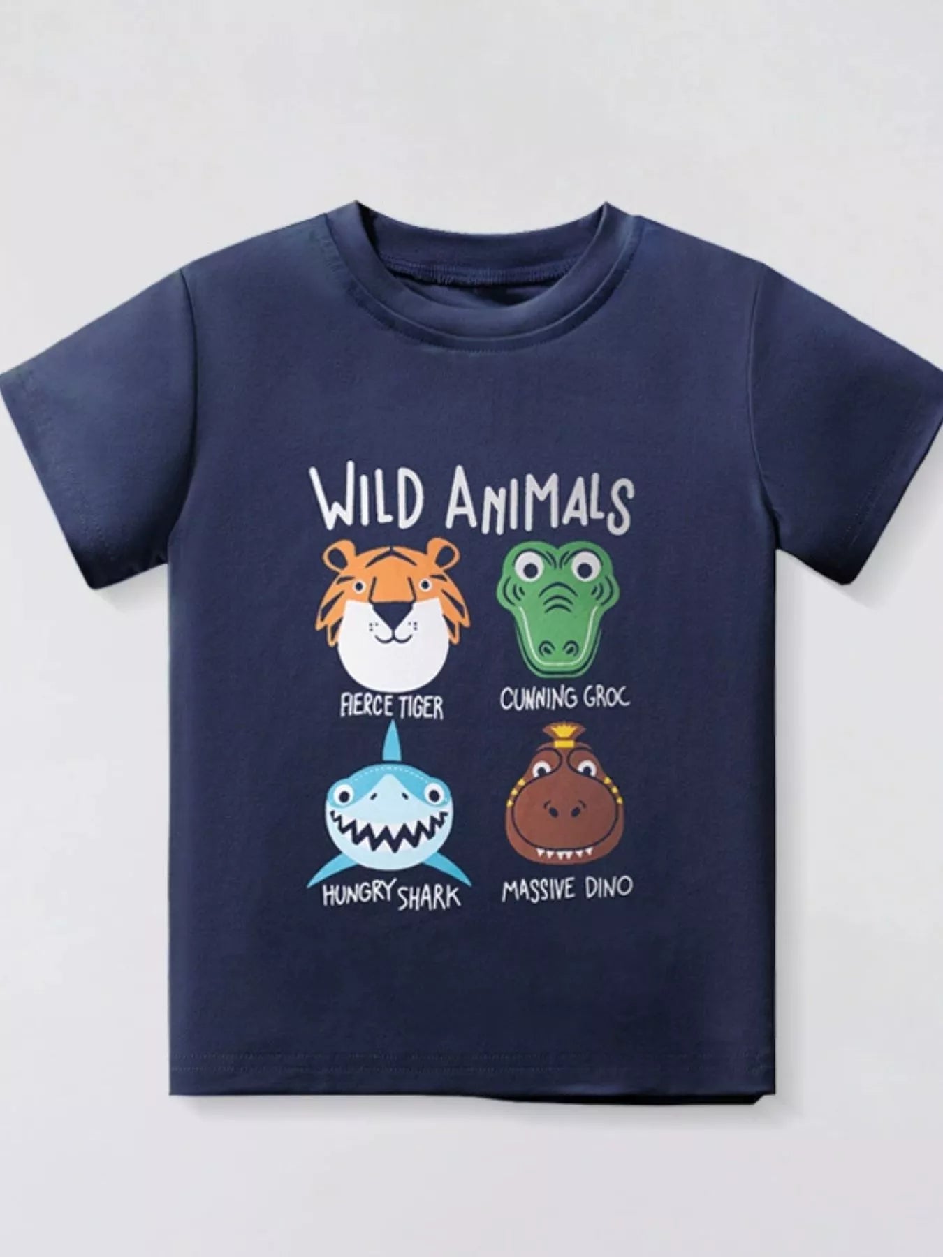 Children's Animal Crew Neck T-Shirt - Farnelli
