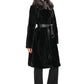 Genuine Astrakhan Silver Fox Trim Coat