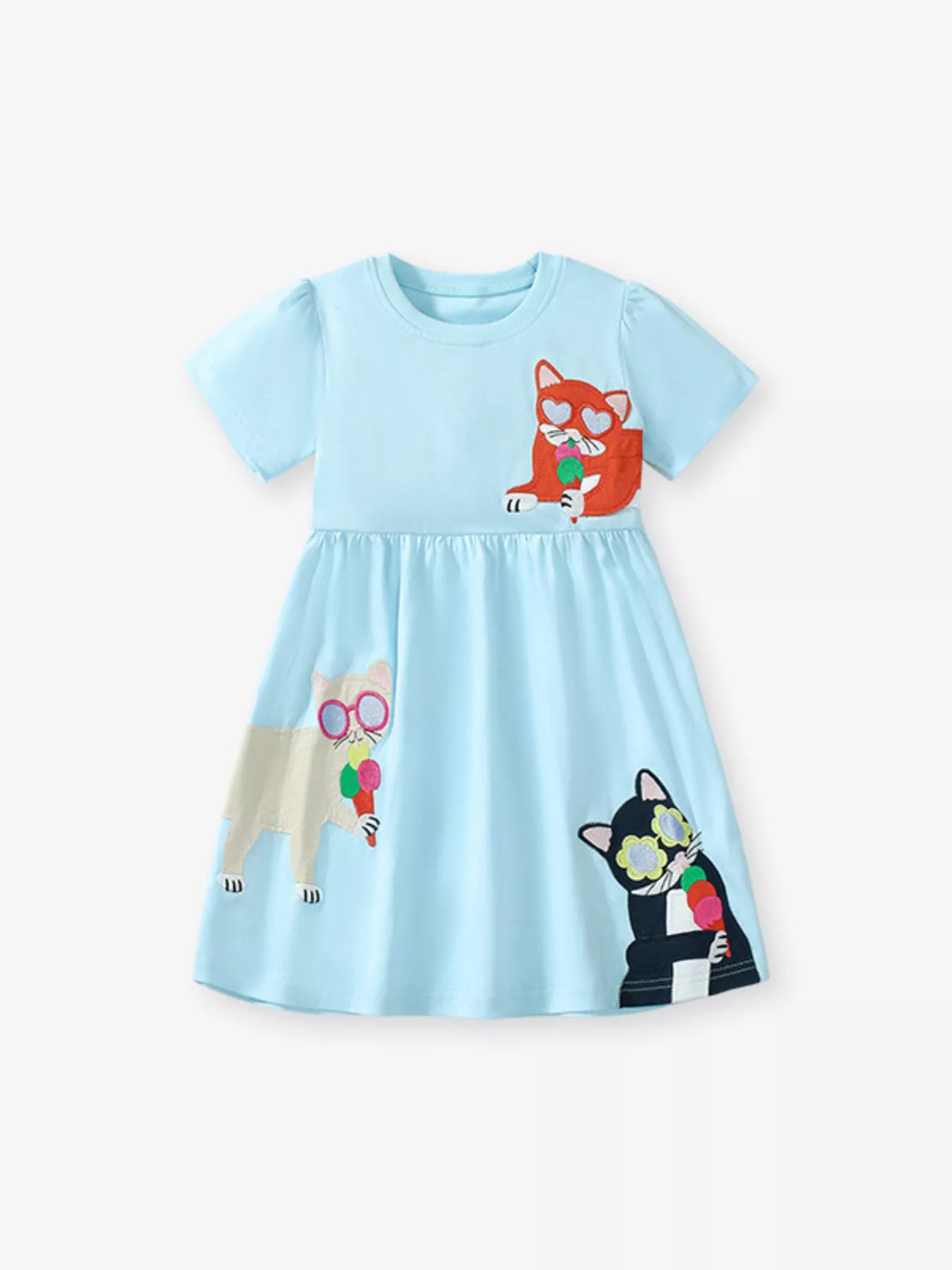 Children's Cartoon Animal Casual Dress - Farnelli