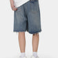 Men's Distressed Denim Shorts - Farnelli