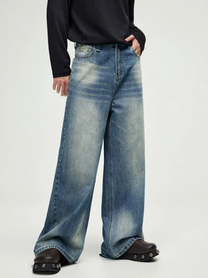 Men's Wide Leg Jeans - Farnelli