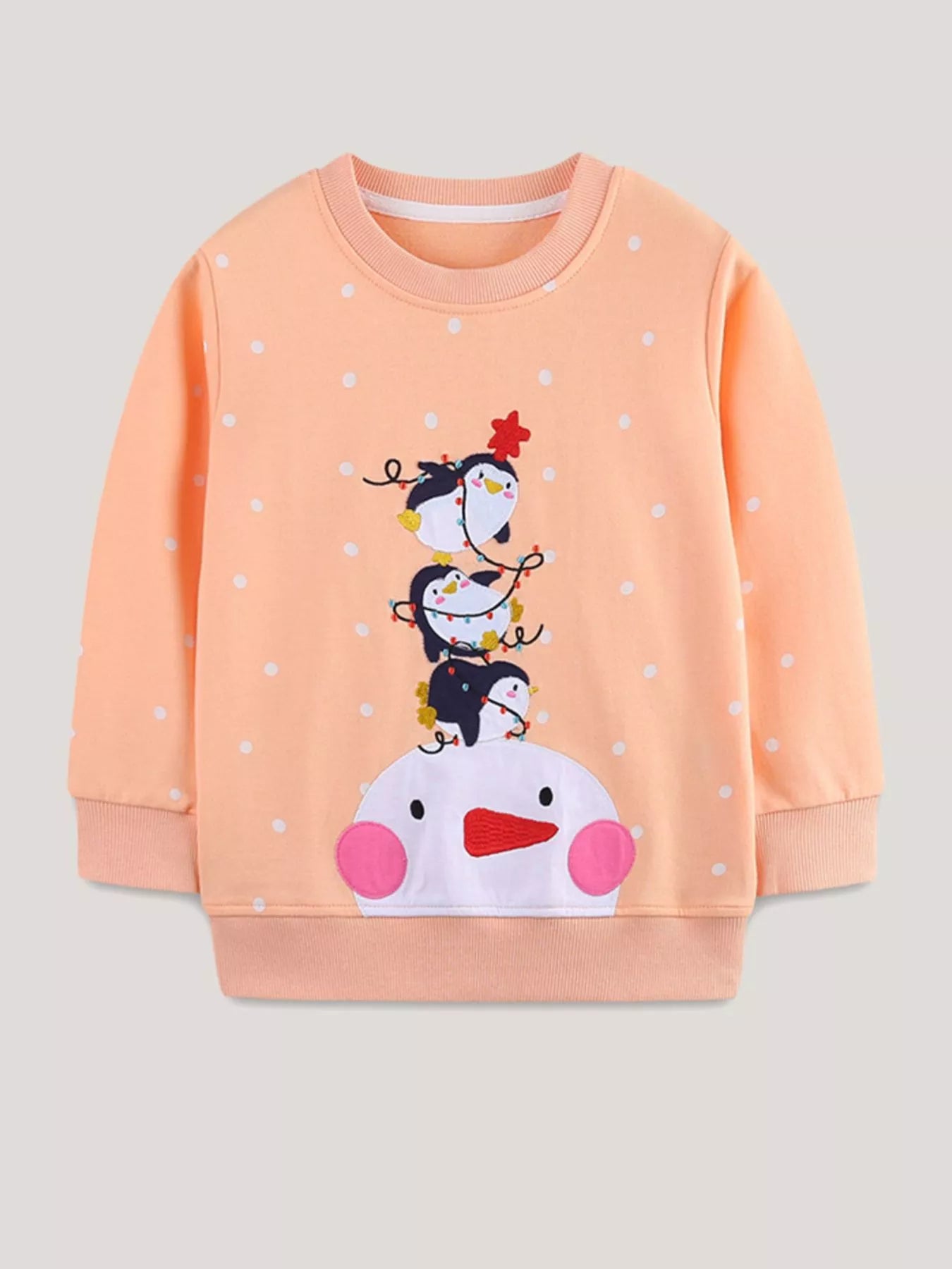 Children's Penguin Round Neck Sweatshirt - Farnelli
