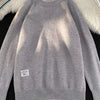 Men's Ribbed Hem Long Sleeve Sweater - Gray