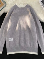Men's Ribbed Hem Long Sleeve Sweater - Farnelli