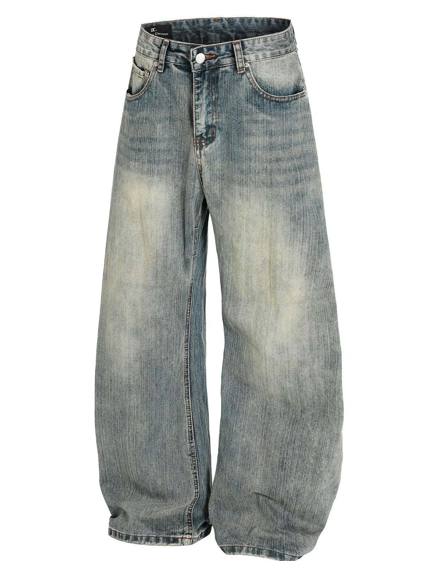 Men's Vintage Washed Baggy Jeans - Farnelli