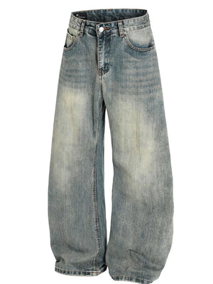 Men's Vintage Washed Baggy Jeans - Farnelli