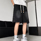 Men's Plus Size Wash Loose Fit Denim Shorts - Farnelli