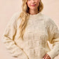 BiBi Checker Board Drop Shoulder Sweater - Farnelli