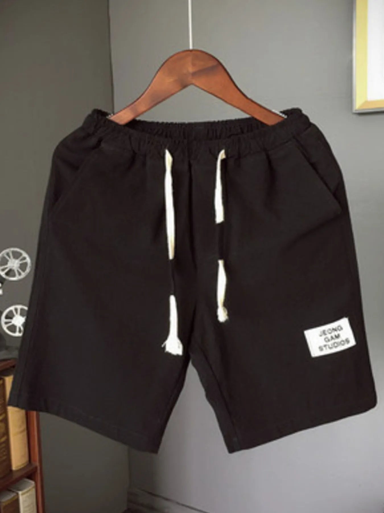 Men's Plus Size Drawstring Shorts with Pockets - Farnelli