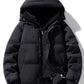 Men's Plus Size Warm Hooded Padded Puffer Jacket - Farnelli
