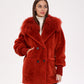 Genuine Lama Fur Peruvian Wool Coat
