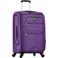 HouseOfZazla expandable softside luggage 3-piece set with spinner wheels in multiple colors