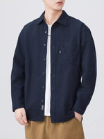 Men's Plus Size Button Up Long Sleeve Shirt - Farnelli