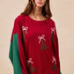 BiBi Christmas Theme Tree Embroidered Sweater - Farnelli