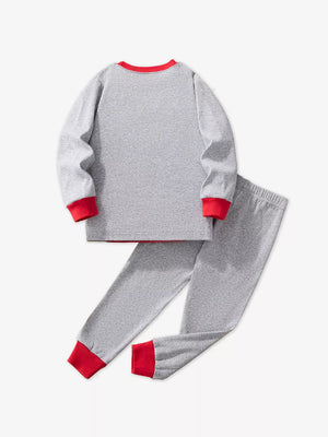 Children's Santa Round Neck Pajama Set - Farnelli