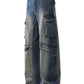 Men's Wide Leg Cargo Jeans - Farnelli