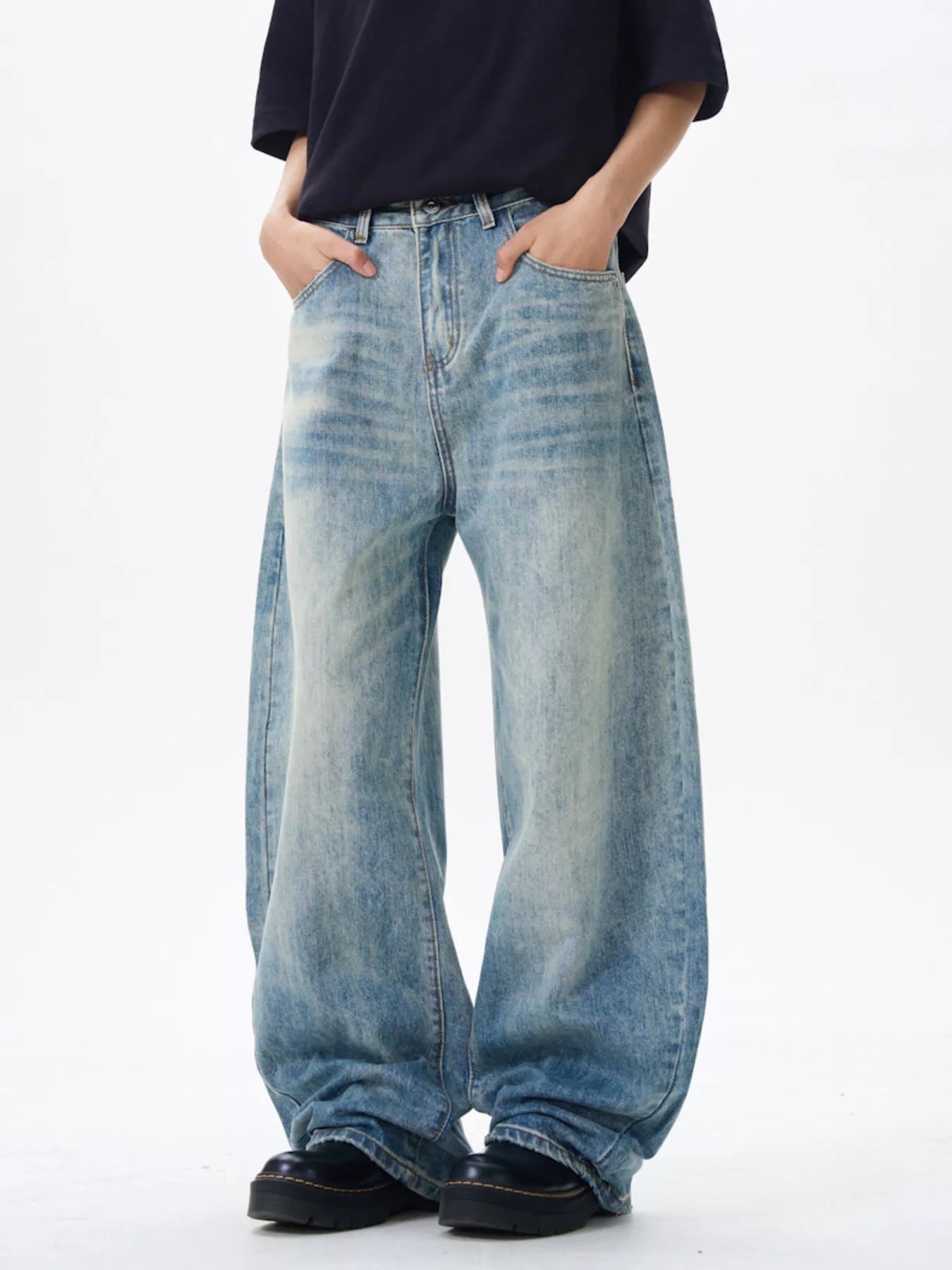 Men's Wide Leg Jeans - Farnelli