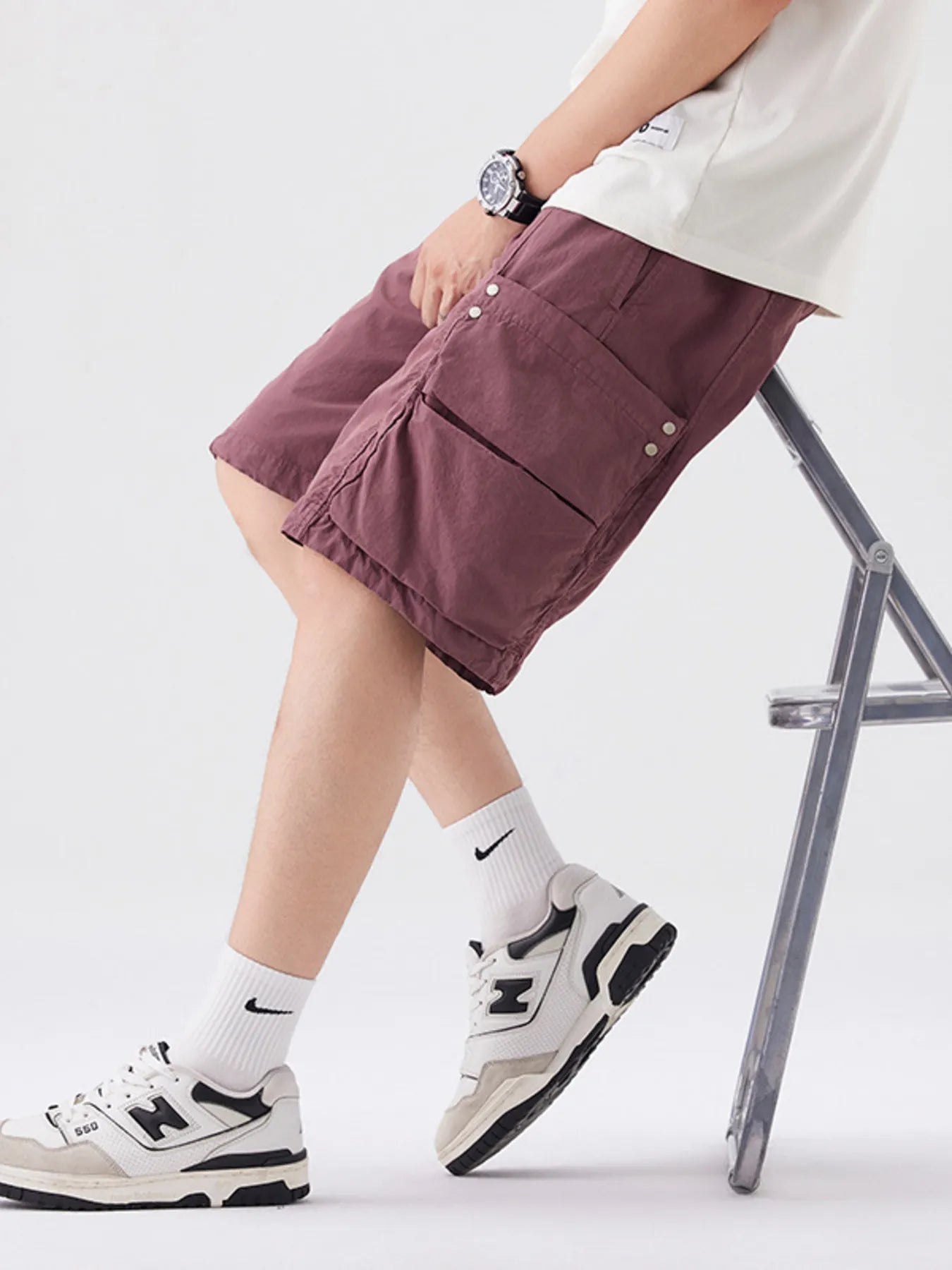 Men's Full Size Casual Cargo Shorts Plus Size - Farnelli