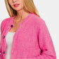Zenana Button Down Long Sleeve Sweater Cardigan - Farnelli