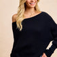 BiBi Waffle Knit Off Shoulder Top - Farnelli