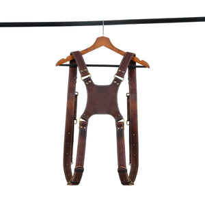 Goat Leather Dual Camera Harness