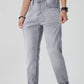 Men's Washed Straight Fit Jeans - Farnelli