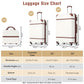 HouseOfZazla 3-piece hardshell luggage set with spinner wheels and TSA locks in multiple colors