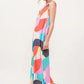 And The Why Tied Shoulder Straps Wide-Leg Geo Print Jumpsuit - Farnelli