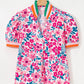 Gianna Floral Short Sleeve Blouse - Farnelli