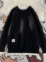 Men's Ribbed Hem Long Sleeve Sweater - Farnelli