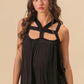BiBi Rayon Span Jersey Cut Out with Straps Detailed - Farnelli