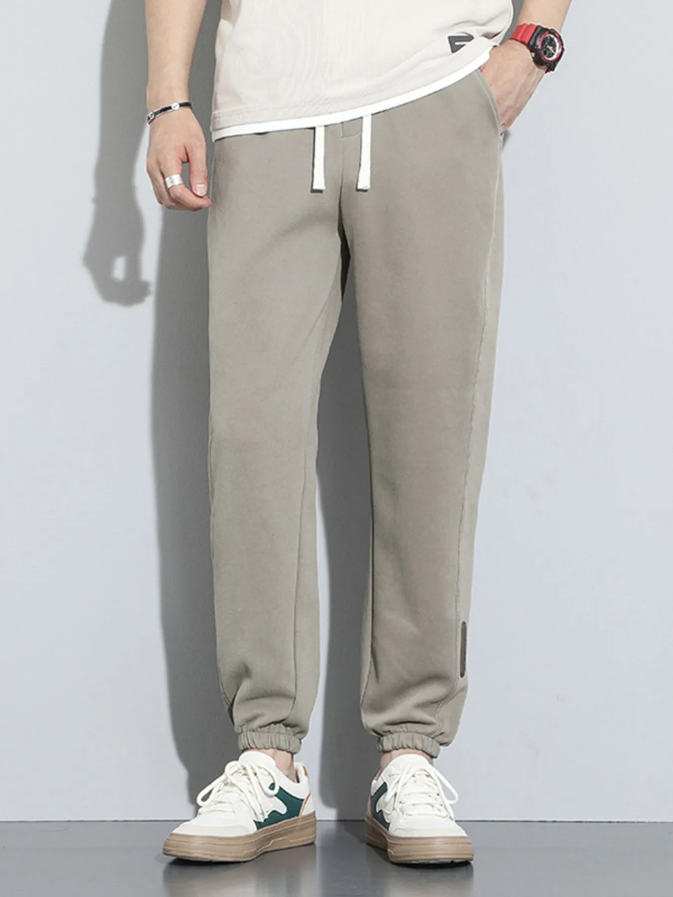 Men's Full Size Casual Drawstring Joggers Plus Size - Farnelli