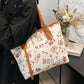 Graffiti Print Casual Tote Bag - Farnelli
