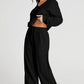 V-Neck Long Sleeve Top and Pants Active Set - Farnelli