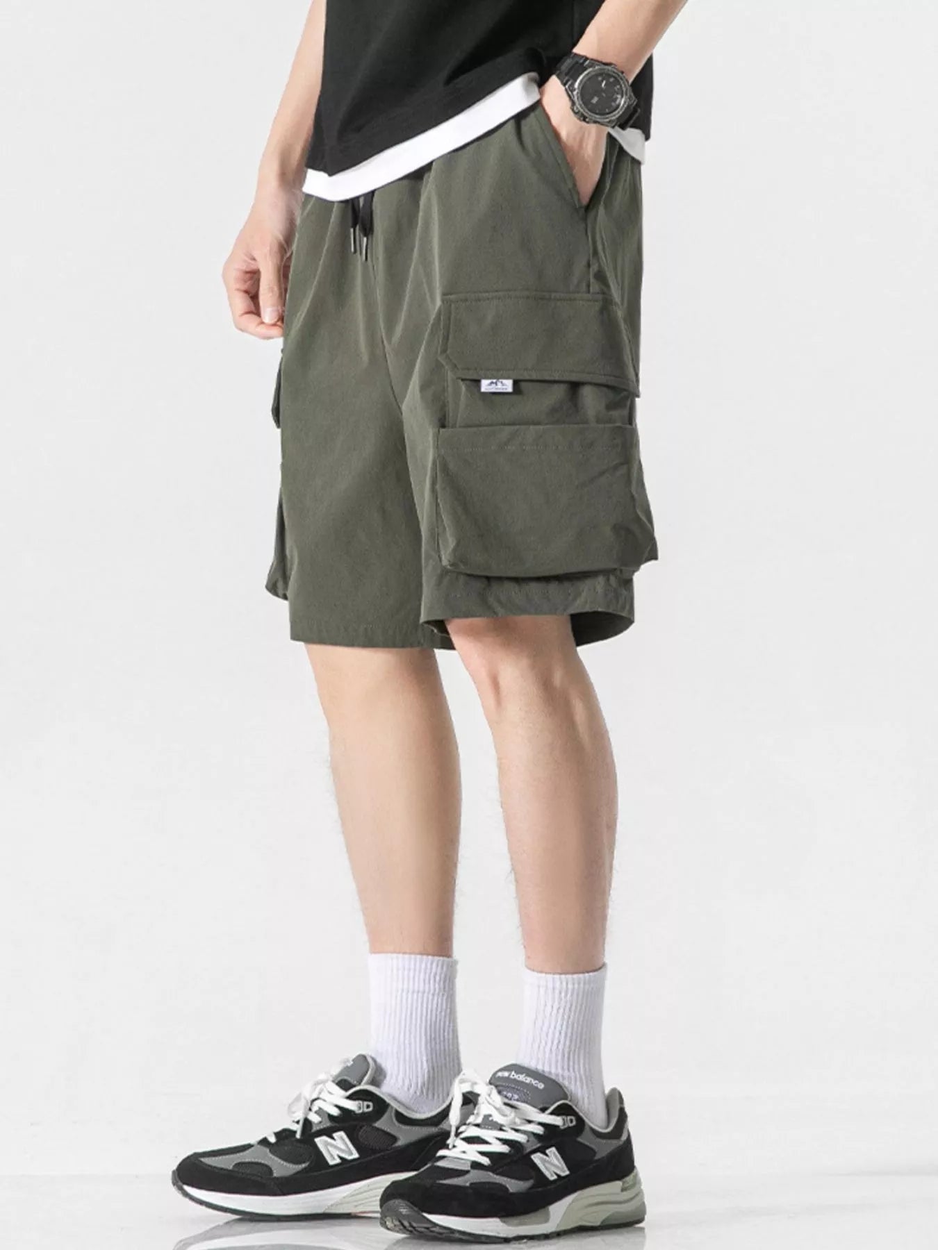 Men's Plus Size Loose Fit Cargo Shorts - Farnelli