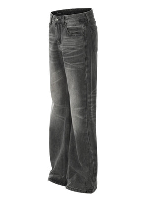 Men's Vintage Washed Straight Leg Jeans - Farnelli
