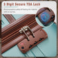 HouseOfZazla 4-piece hardshell luggage set with TSA locks in multiple colors