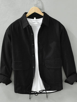 Men's Plus Size Button Up Long Sleeve Shirt - Farnelli