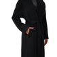 Cambridge Comfort Wraparound Wool Cashmere Coat in Black