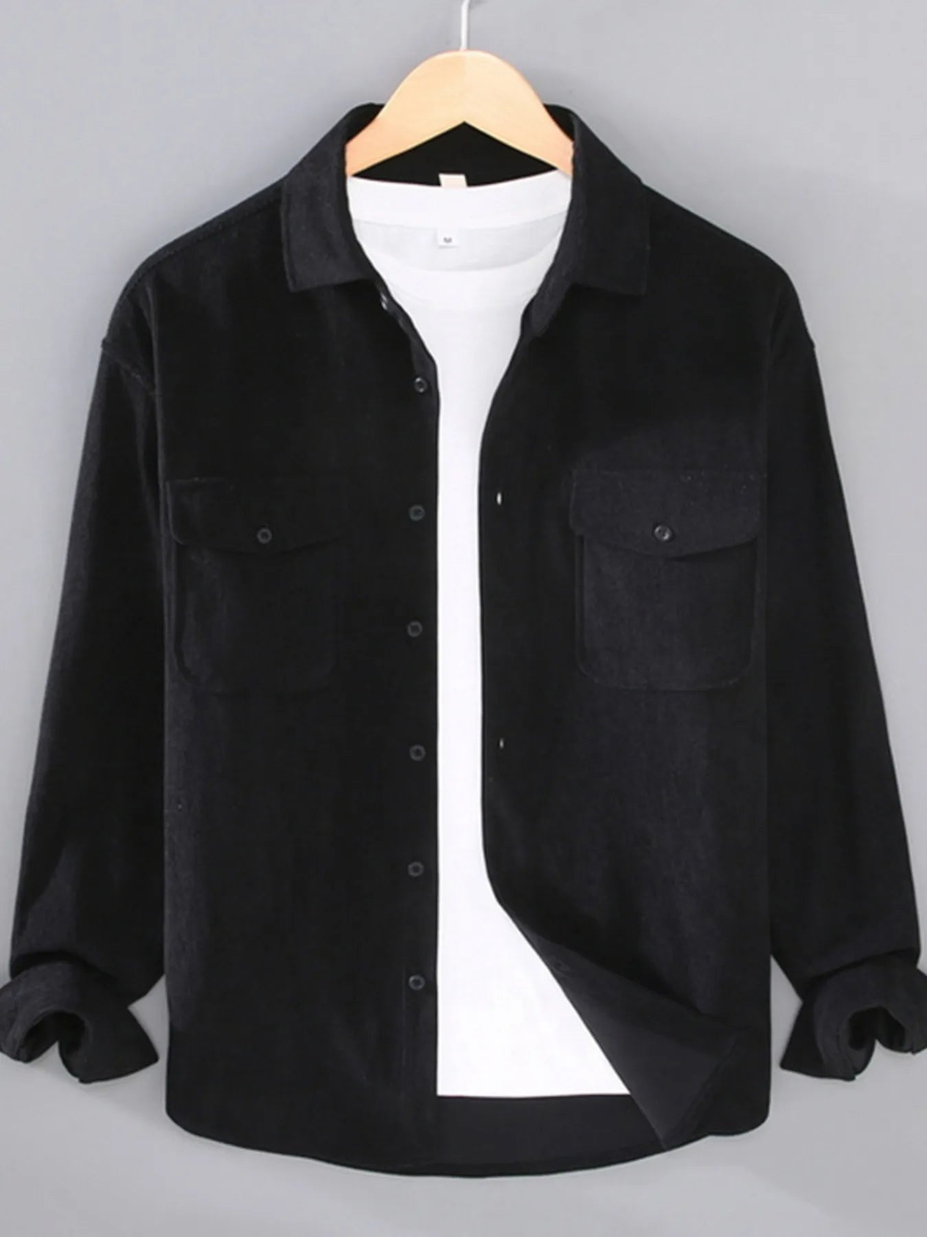 Men's Plus Size Button Down Collared Neck Shirt - Farnelli