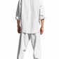 Men's Full Size Button Up Long Sleeve Shirt and Pants Plus Size - Farnelli